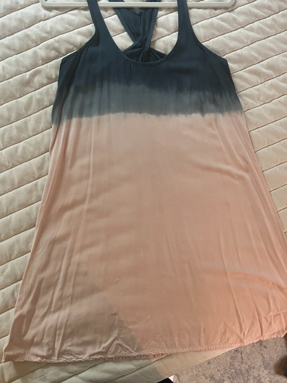 Splendid Mini Dress - Ombre Navy and Blush Pink, Size Medium - Picture 8 of 8
